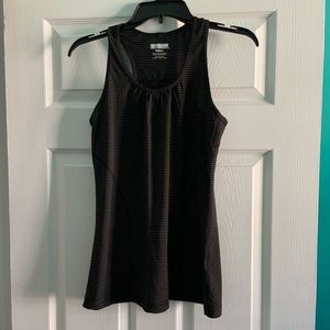 Black workout tank top